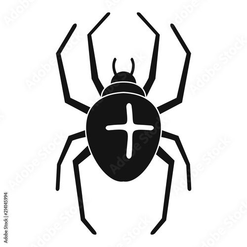 Cross spider icon. Simple illustration of cross spider vector icon for web design isolated on white background photo