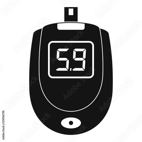Blood glucose level icon. Simple illustration of blood glucose level vector icon for web design isolated on white background