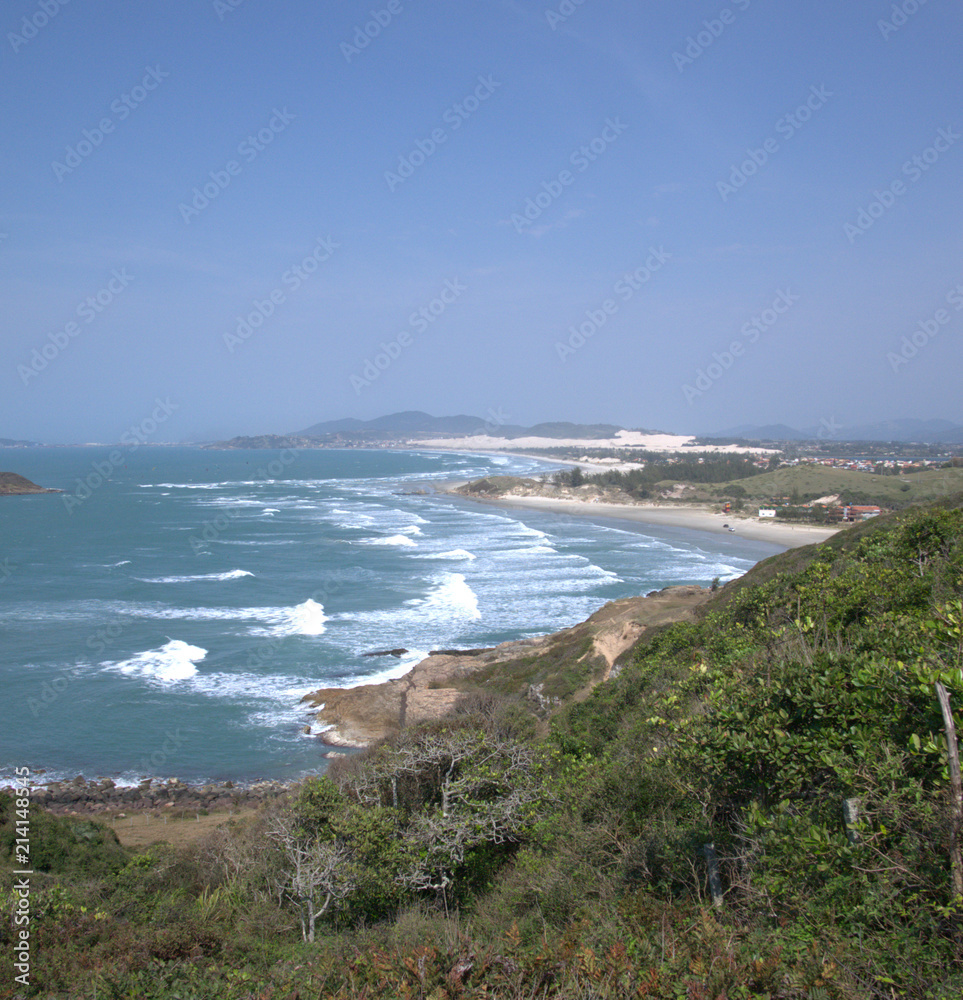 One of the many beaches near to Praia de Rosa in Santa catarina Brasil