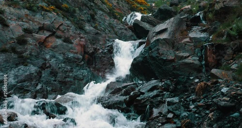 Waterfall In The Pyrenees Highlands, Spain - graded Version photo