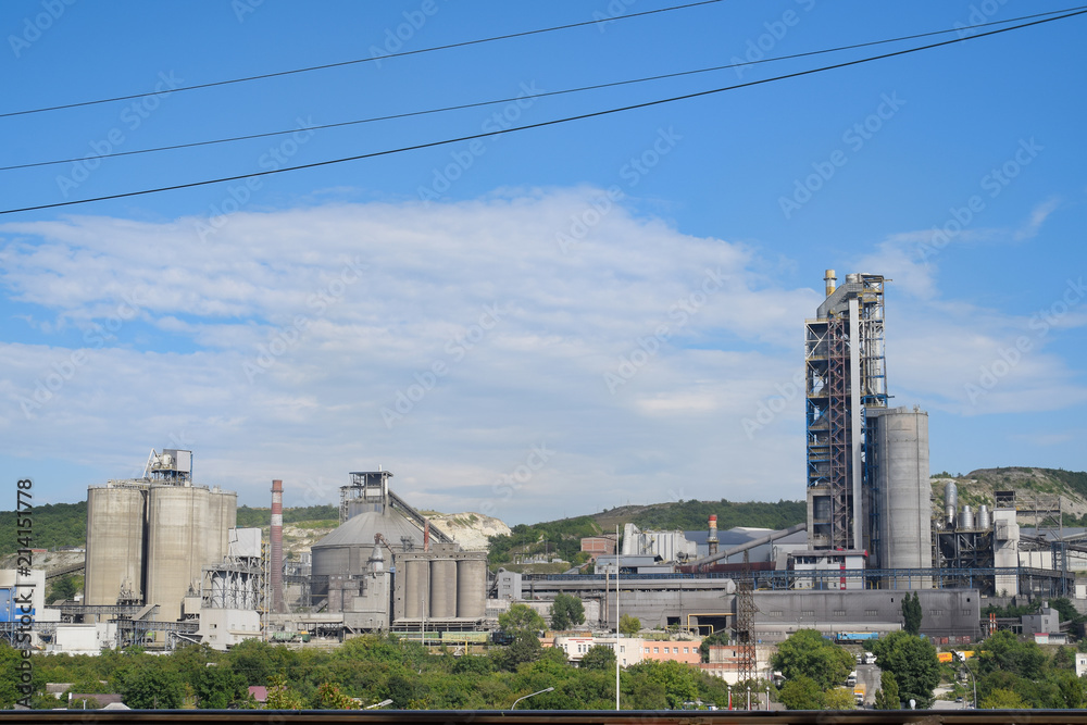 A large cement plant. Verkhnebakansky cement plant.
