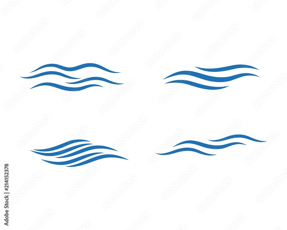 Water Wave symbol and icon Logo Template Water Wave symbol and icon Logo Template