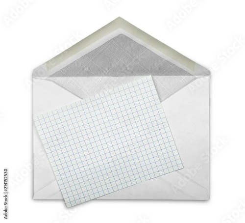 Envelope with Blank Paper