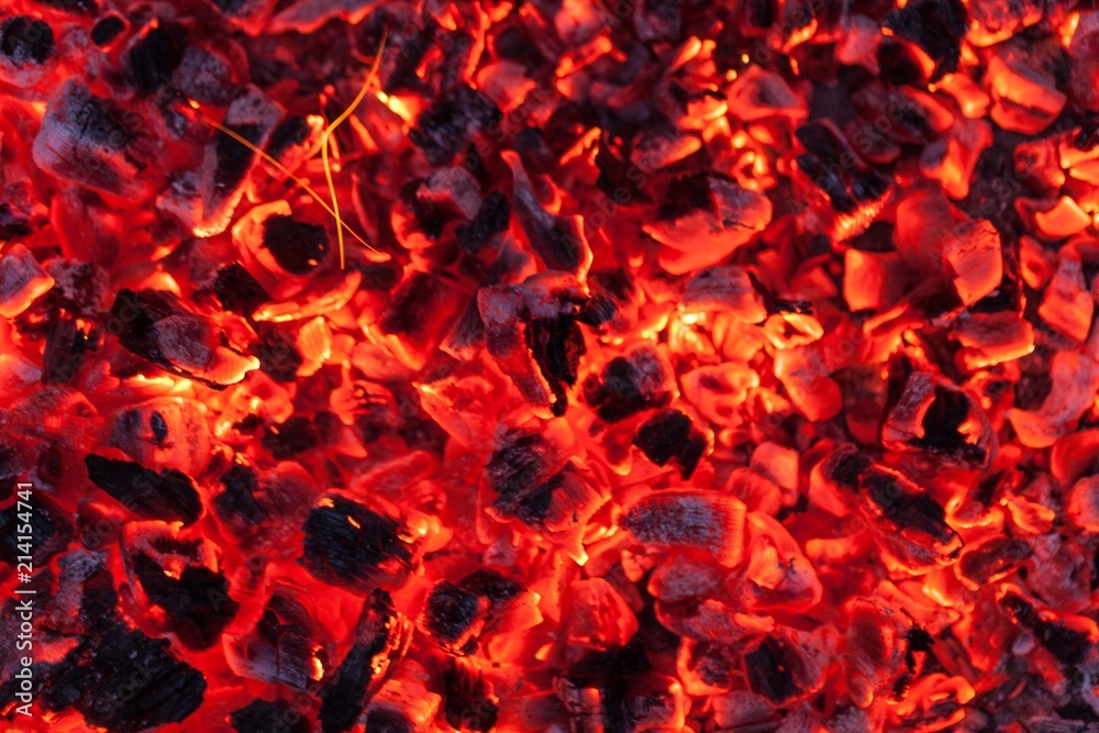 Closeup of Hot Coals Closeup of Hot Coals