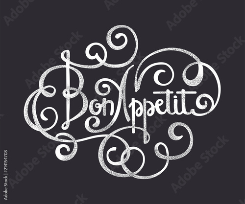 bon appetit lettering property