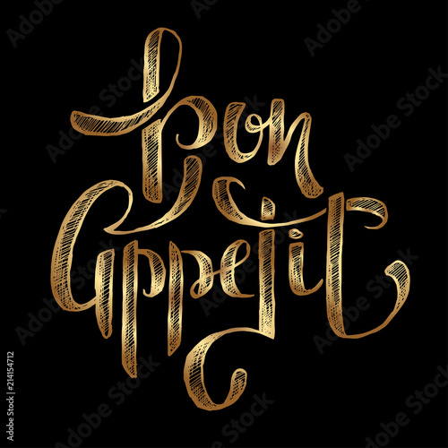 bon appetit lettering property