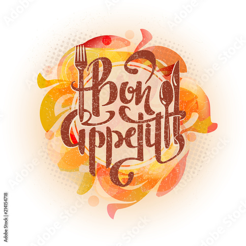 bon appetit lettering property