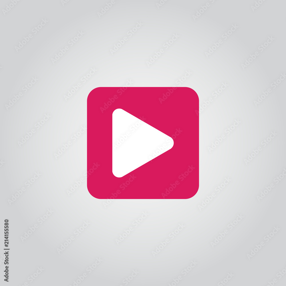 Button Play Vector Template Design Illustration Button Play Vector Template Design Illustration
