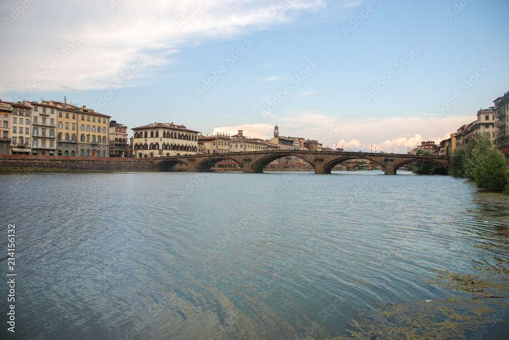 View of the arno river florence italy