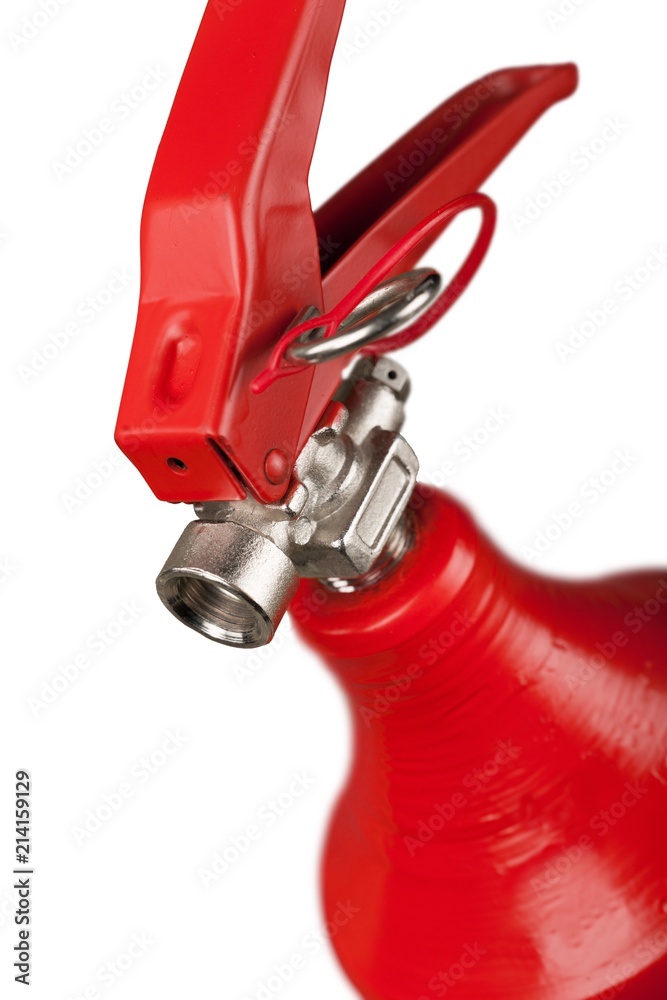 Naklejka premium Closeup of a Fire Extinguisher