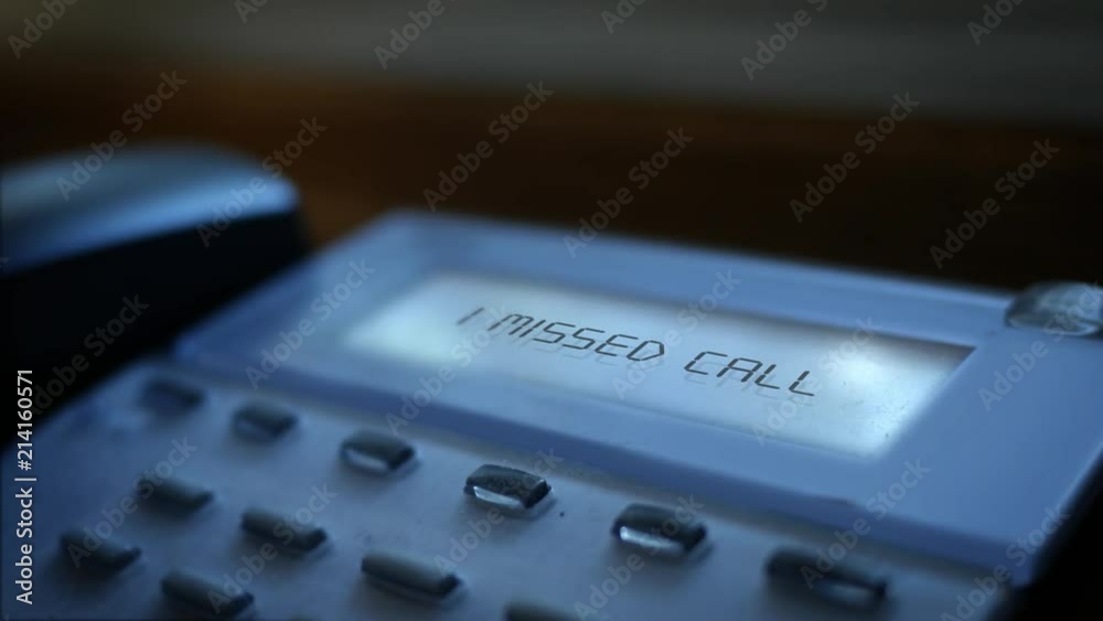 1 missed call message on modern business landline system 1 missed call message on modern business landline system