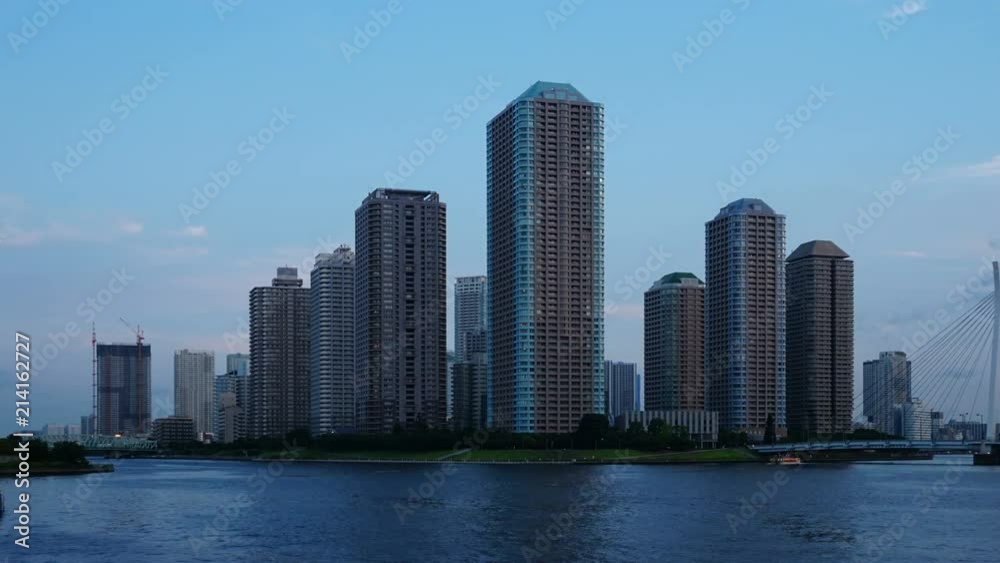 東京・タワーマンション群・タイムラプス 東京・タワーマンション群・タイムラプス