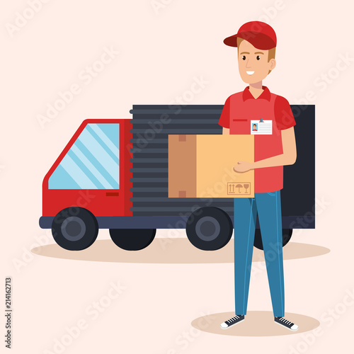 truck delivery service icon vector illustration design