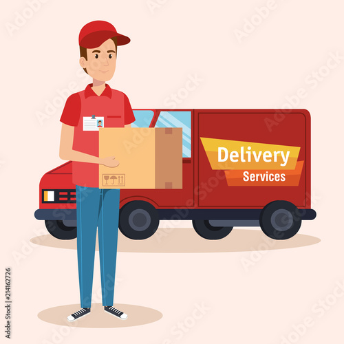 truck delivery service icon vector illustration design