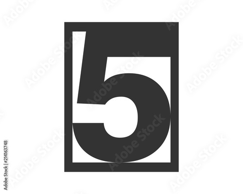 rectangle gestalt typography typeset logotype numeral numeric nominal image vector icon