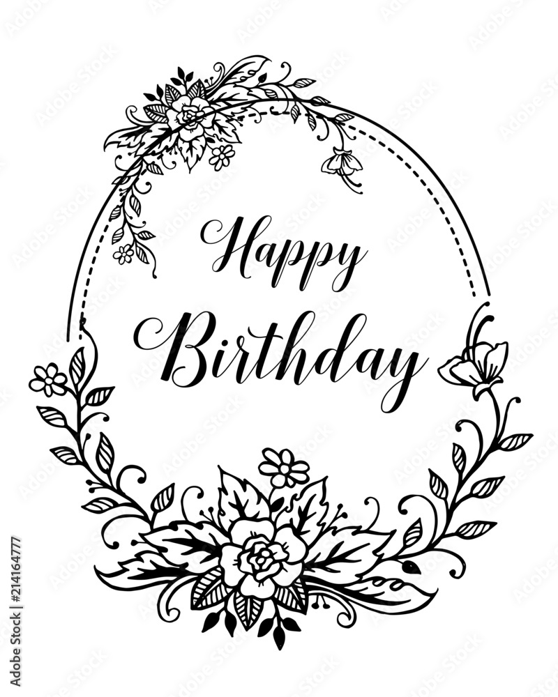 Happy Birthday Card vector illustration Happy Birthday Card vector illustration