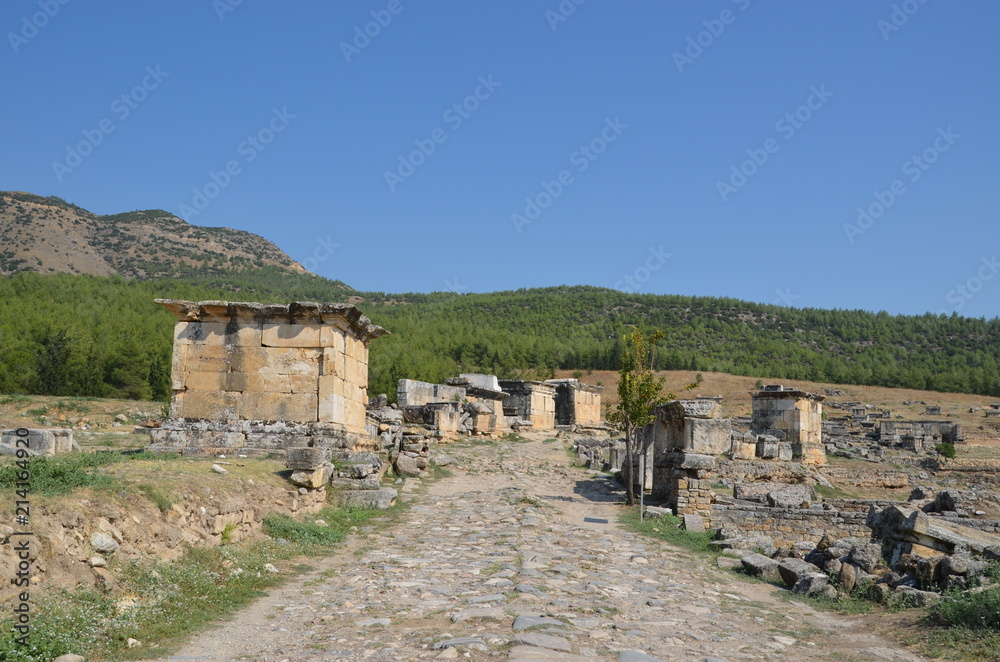ancient landscape Hierapolis necropolis