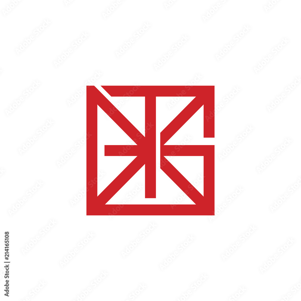 TN G Letter initial with Square Logo vector element TN G Letter initial with Square Logo vector element