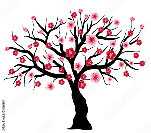 Vector Cherry blossom for Chinese New Year and mid autumn festival