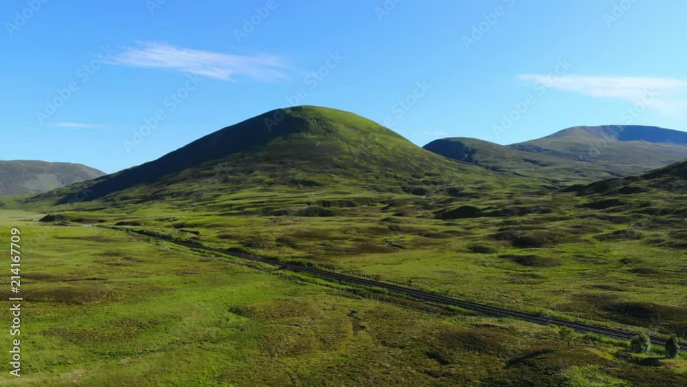 The green highlands of Scotland - aerial drone flight The green highlands of Scotland - aerial drone flight