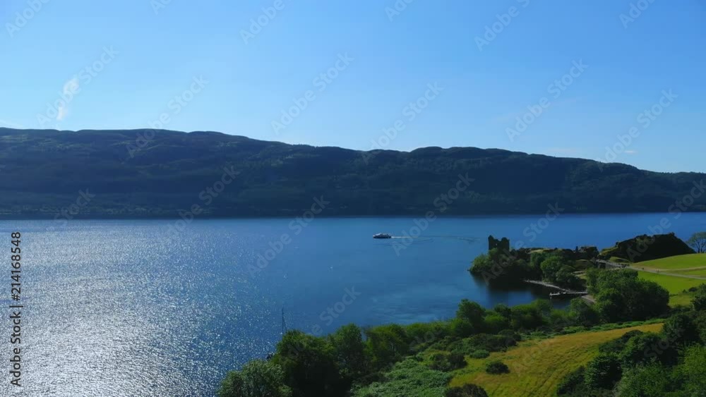 Flight over Loch Ness - the most famous lake in Scotland Flight over Loch Ness - the most famous lake in Scotland