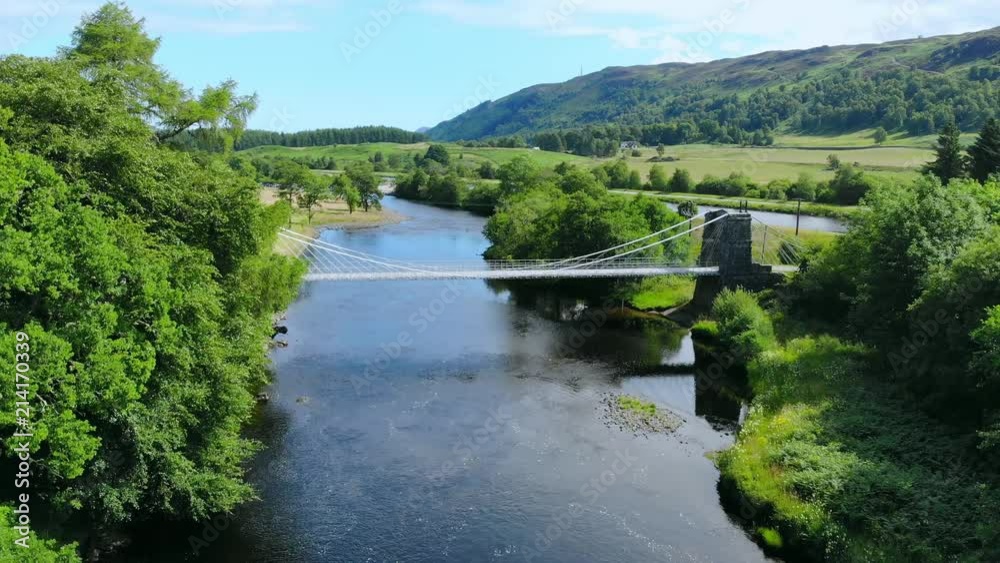 Amazing landscape with creeks and lakes in the Scottish Highlands - romantic aerial view Amazing landscape with creeks and lakes in the Scottish Highlands - romantic aerial view