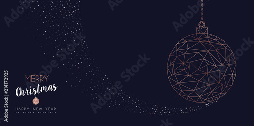 Christmas and new year abstract bauble web banner
