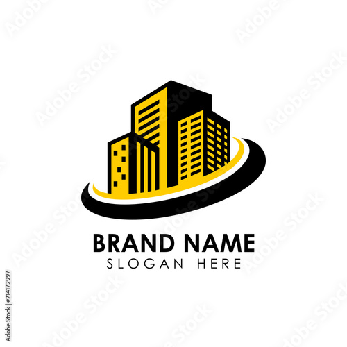 building construction logo template