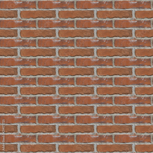 Seamless pattern with red old bricks