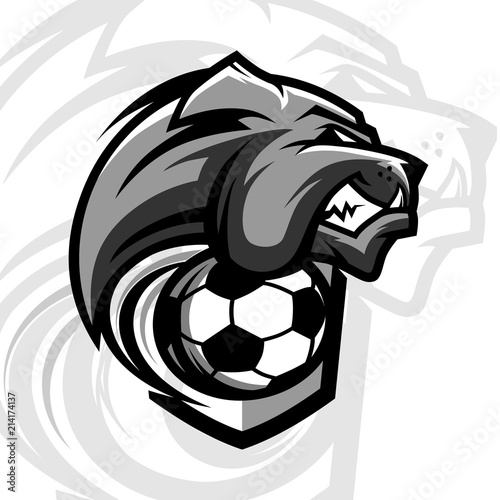 Football Bulldog Team Logo