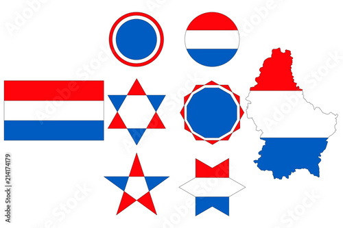 flag of Luxembourg, geometric figures from the colors of the flag of Luxembourg Free Download flag of Luxembourg, geometric figures from the colors of the flag of Luxembourg - GFXLoad