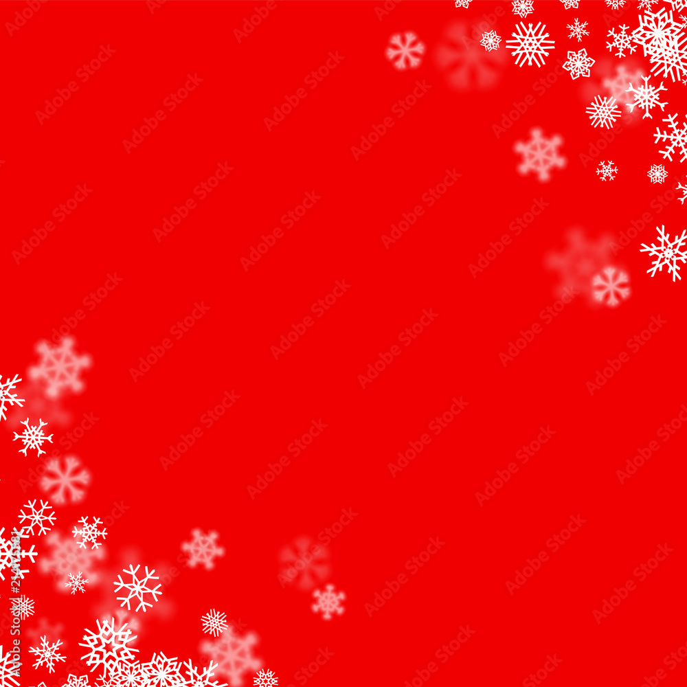 Christmas snow background with scattered snowflakes falling in winter Christmas snow background with scattered snowflakes falling in winter