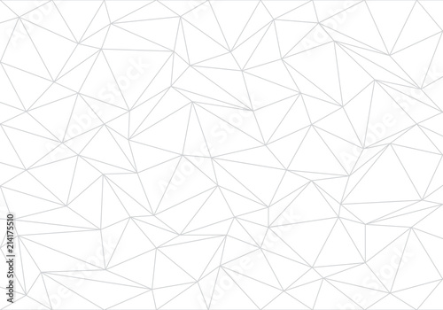 Abstract gray line triangle polygon on white background vector illustration.