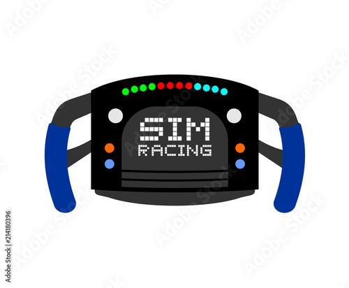 formula steering wheel illustration