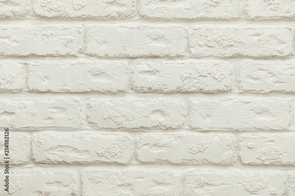 close-up view of empty white brick wall background close-up view of empty white brick wall background
