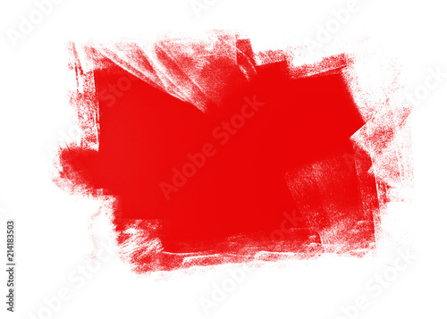 Fototapeta Naklejka Na Ścianę i Meble -  white and red grunge brush  rolled texture background