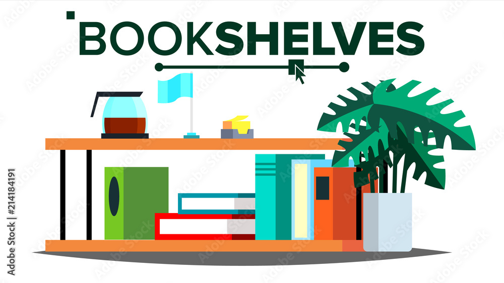 Storage Shelves Vector. Document, Book. Furniture. Office, Home Interior. Paperwork. Flat Isolated Illustration Storage Shelves Vector. Document, Book. Furniture. Office, Home Interior. Paperwork. Flat Isolated Illustration