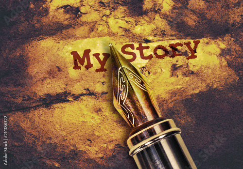 Pen and text My Story photo