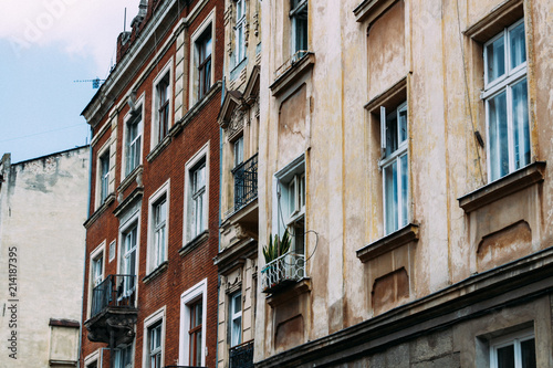 Old town  Lviv  windows