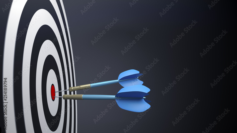 two blue typical dart arrows two blue typical dart arrows