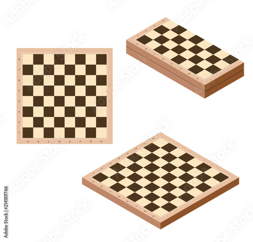 Isometric chessboard.
