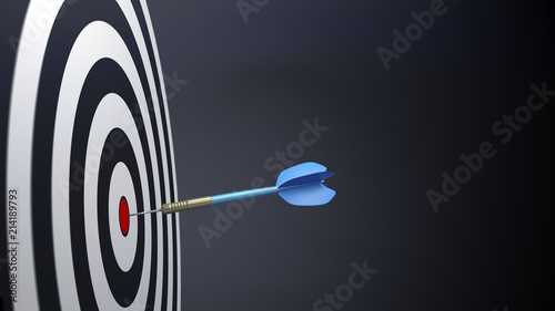 a blue typical dart arrows