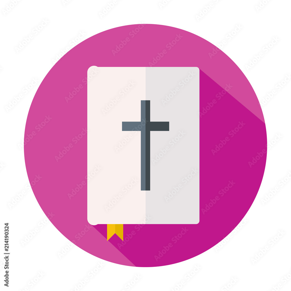 Obraz premium Biblical icon in red circle