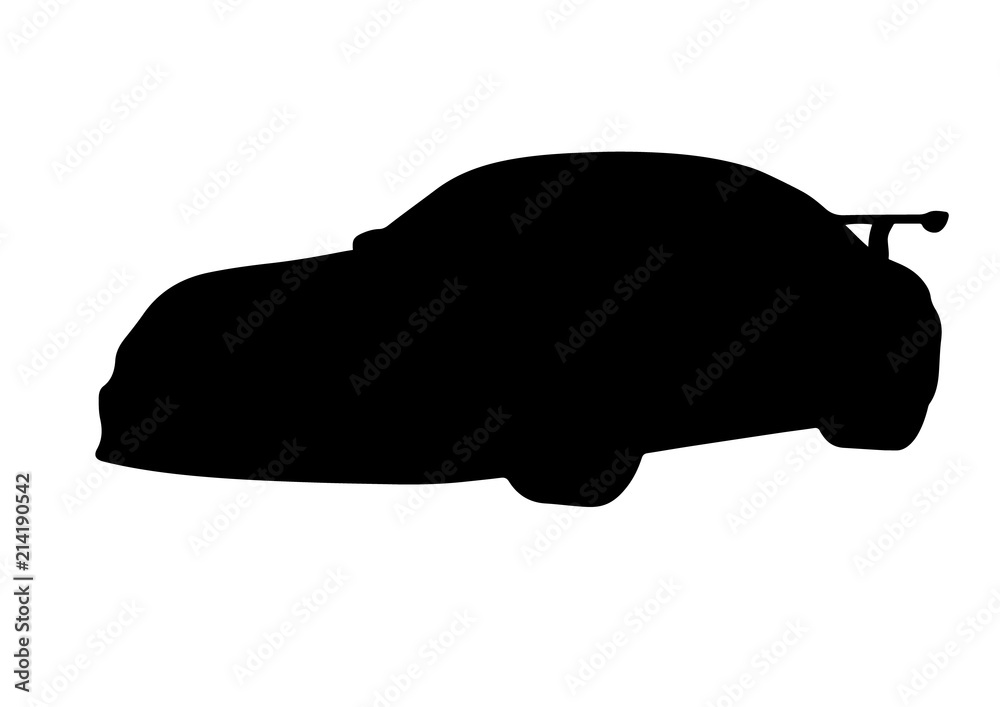 silhouette of sports car vector silhouette of sports car vector