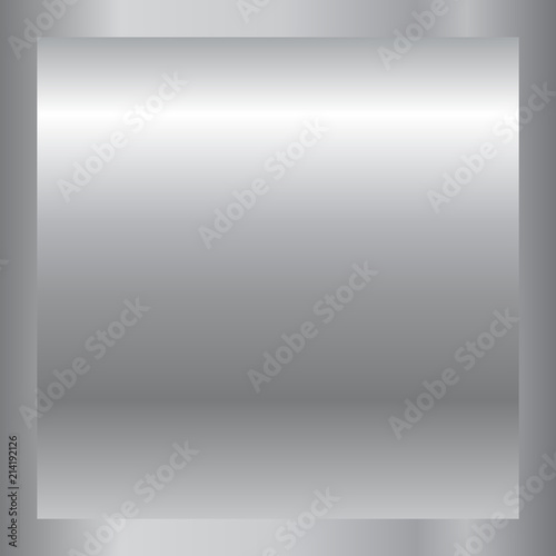 Wallpaper Mural Silver gradient background. Silver design texture for ribbon, frame, banner. Abstract silver gradient template. Metal shine steel plate. Metallic light chrome pattern. Vector illustration Torontodigital.ca