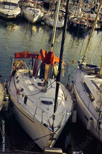 yacht basin, marina of Barcelona photo