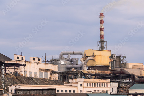 Factory in the city. photo