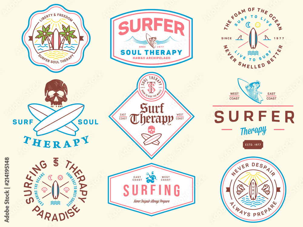 Colored surf badges vol. 1