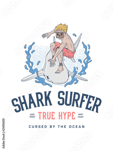 Surf the shark true surfer hype