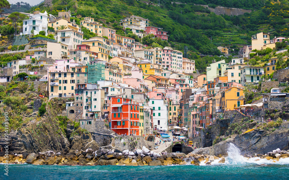 Riomaggiore village in Cinque Terre, Italy